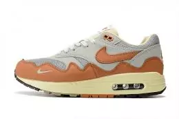 2022 nike air max 1 87 sports sneakers vagues homme et femme blanc orange